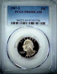 1987-S 25�Z���g ���V���g�� �N�H�[�^�[ PCGS PR69DCAM �N���b�h 23wrc0818