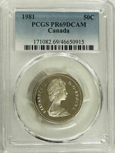 1981�N �J�i�_ 50�Z���g PCGS PR69DCAM �� LOW POP �ቿ�i