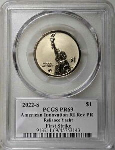 2022-S $1 PCGS Rev PF69 - �A�����J���E�C�m�x�[�V���� RI �h�� - ���b�g�E�����C�A���X