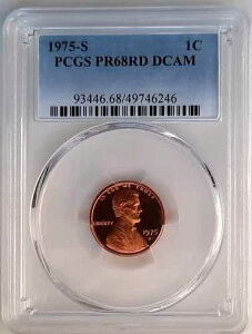 1975-S �v���[�t �����J�[�� �Z���g PCGS PR68 RD DCAM - �F�������u���[ ���x���B