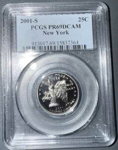 2001 S 25�Z���g ���V���g���B 25�Z���g �j���[���[�N PCGS PR69DCAM