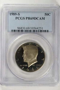 1989-S �P�l�f�B �v���[�t �n�[�t�_���[ PCGS PR69 DCAM �f�B�[�v�J���I 50�Z���g