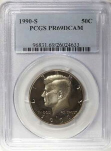 1990�N�� �P�l�f�B �v���[�t �n�[�t�_���[ PCGS PF69 DCAM �f�B�[�v�J���I 50�Z���g