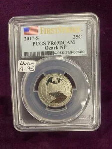 2017-S PCGS PR69DCAM �I�U�[�N NP 25C �t�@�[�X�g�X�g���C�N �R���N�^�u���O���[�h �X���u