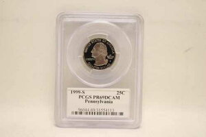 PCGS PR69DCAM 1999-S 25�Z���g �y���V���x�j�A�B 25�Z���g�d�� ���V���[�Y
