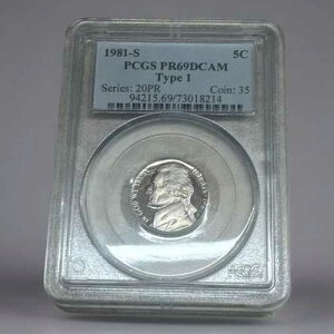 1981-S 5c PR69 DCAM TYPE 1 PCGS�O���[�h�F��W�F�t�@�[�\���v���[�t�j�b�P��