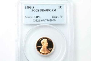 PCGS�O���[�hPR69�f�B�[�v�J���I1996-S�����J�[���X���[���Z���g�y�j�[�R�C���iNUM3052�j1��