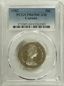 1982�N �J�i�_ 50�Z���g PCGS PR69DCAM �� LOW POP �ቿ�i #02