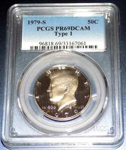 1979-S �P�l�f�B �n�[�t�_���[ PCGS PR 69 DCAM �^�C�v1 �v���[�t �f�B�[�v�J���I 50�Z���g �N���b�h�R�C��