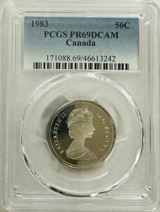 1983�N �J�i�_ 50�Z���g PCGS PR69DCAM �� LOW POP �ቿ�i