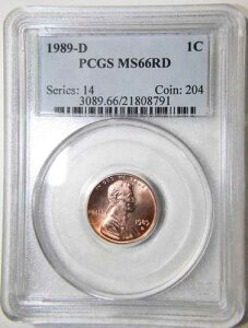 1989 D �����J�[���L�O�Z���g�y�j�[ PCGS MS66RD [21808791]