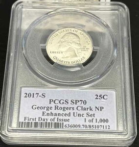 2017-S �W���[�W�E���W���[�X�E�N���[�N ATB �N�H�[�^�[ PCGS SP70 ���s����..#G175