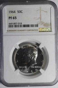 1964�N PF 65 ���ɗǍD�ȏ�� ���̃P�l�f�B�E�n�[�t�_���[ NGC #97-018 �ɂ͖��Ȃ�