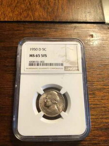 ��i���� NGC 1950-D �W�F�t�@�[�\���j�b�P�� 5C MS 65 5 �t���X�e�b�v
