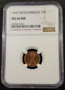 1960 ���U���r�[�N �|���g�K���A���n 10 �Z���^�{�X Km 83 �u�����Y �R�C�� NGC MS 66 RD