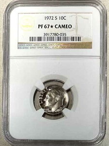 1972-S NGC PF67* �X�^�[�J���I 10�Z���g ���[�Y�x���g �_�C��