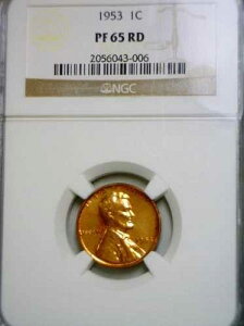 1953 NGC �W�F���v���[�t 65 ���b�h �����J�[���Z���g �i�C�X PRF �R�C�� CLEAR THE VAULT ���b�g #006 NR
