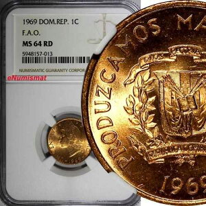 �h�~�j�J���a�� �u�����Y 1969 1�Z���^�{ NGC 64 RD F.A.O. ���b�h�g�[�j���O KM# 32 (13)