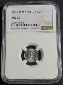 1949 �|�[�����h �O���X RZECZPOSPOLITA POLSKA NGC MS 64