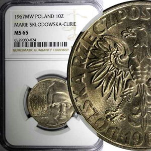 �|�[�����h 1967 MW 10 �Y�E�H�e�B�t NGC MS65 �}���[ �X�N�E�H�h�t�X�J�̒a�� �L�����[ �g�[���h Y#59(4)