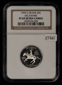 1999-S 25�Z���g��� �f���E�F�A�B�N�H�[�^�[ - NGC PF 69 �E���g���J���I - SKU-X5681