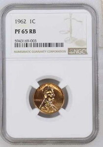 1962�N �����J�[�� �Z���g �v���[�t 1C PF65 RB; NGC PR65 RB; SKU 2600