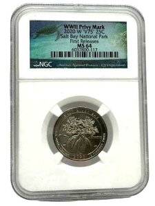 2020-W NGC MS64WWII �閧�}�[�N 'V75' �\���g�x�C���������N�H�[�^�[ (17963)-