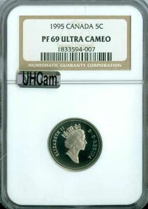 1995�N �J�i�_ 5�Z���g NGC MAC PF69 UHCam �E���g���w�r�[�J�� �ō��O���[�h �X�|�b�g���X *