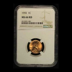 1955�N 1�Z���g �����J�[�� �E�B�[�g �Z���g NGC MS66 RD - ���������i�č��j