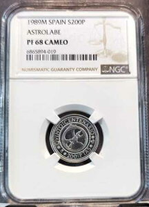 1989�N �X�y�C�� ��� 200�y�Z�^ �A�X�g�����[�x NGC PF 68 �J���I �󏭃R�C��
