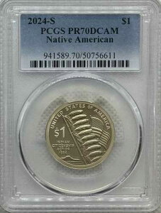 2024 S �T�J�K�E�B�A �h�� $1 PCGS PF70 DCAM - �T���t�����V�X�R