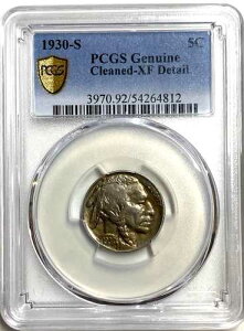 [PCGS�S�[���h�V�[���h] 1930�N��-S �o�b�t�@���[�j�b�P�� XF �f�B�e�[�� 5�Z���g �����z��