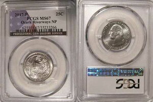 2017 P �I�U�[�N ���o�[�E�F�C�Y NP �N�H�[�^�[ 25�Z���g PCGS MS67