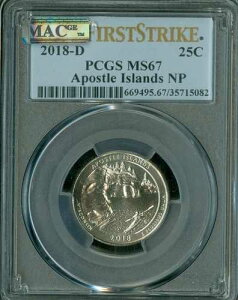 2018 D �A�|�X�g�� �t���b�O �N�H�[�^�[ PCGS MS67 PQ F.S. 2ND FINEST GRADED MAC SPOTLESS *