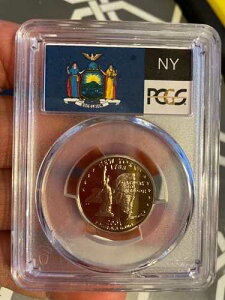 2001-S 25�Z���g �j���[���[�N�B �N�H�[�^�[ PCGS PR69 DCAM �N���b�h