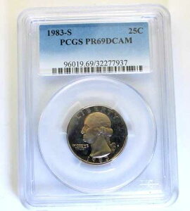 1983-S �v���[�t 69 �f�B�[�v�J�� �W���[�W�E���V���g�� �N�H�[�^�[ PCGS �Ӓ�ς�