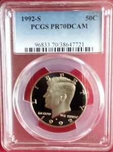 PCGS PR70DCAM 1992-S �P�l�f�B�E�n�[�t�_���[�E�v���[�t - �ō��O���[�h