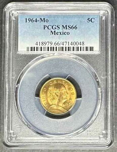 1964-Mo ���L�V�R �V���R�E�Z���^�{ 5C PCGS MS-66�A3 �_�w���� 5 �h������!!!