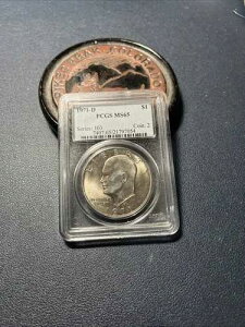 1971-D $1 �A�C�[���n���[ �A�C�N �h�� �N���b�h �f���o�[�~���g PCGS MS65