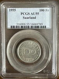 ***1955�N �U�[�������g ���h�C�c 100 �t�����P��***PCGS AU55***��⃌�A***