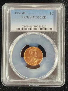 1952�N D �����J�[�� �E�B�[�g�Z���g�y�j�[ PCGS MS 66 RD�BT5073