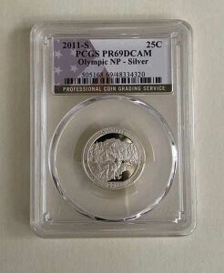 2011-S 25�Z���g �X�e�[�g�N�H�[�^�[ �I�����s�b�N PCGS PR69 DCAM 90% �V���o�[