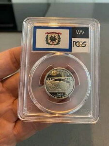 2005-S 25�Z���g �B�N�H�[�^�[ �E�F�X�g�o�[�W�j�A�B PCGS PR69 DCAM 90% �V���o�[