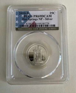 2010-S 25�Z���g �X�e�[�g�N�H�[�^�[ �z�b�g�X�v�����O�X PCGS PR69 DCAM 90% �V���o�[