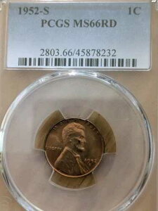 1952-S RED PCGS MS-66 ���b�h �����J�[�� BU �R�C�� �����ʃZ���g