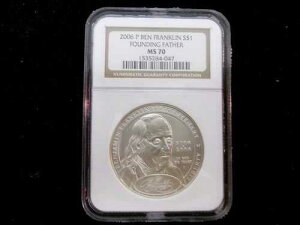 2006-P �x���W���~���E�t�����N���� S$1 �����̕� - NGC �O���[�h MS70 - .90 �V���o�[ USBSR001
