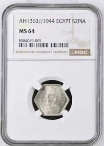 2 �s�A�X�g�� AH1363 / 1944�A�G�W�v�g NGC MS 64-