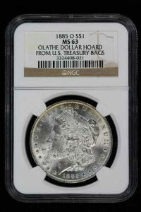 1885-O �����K���E�_���[ NGC MS-63 �I���C�T�E�_���[ �č������ȃo�b�O 3FV9 ���