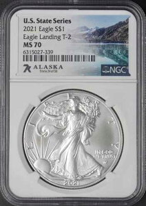 2021 T2 �A�����J�� �V���o�[ �C�[�O�� - NGC MS70 - 7K �A���X�J - ?COINGIANTS?