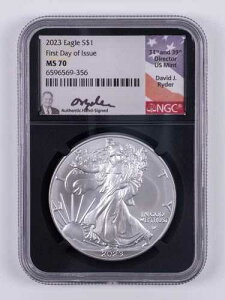 2023�N �V���o�[�C�[�O�� $1 NGC MS70 ���s���� �f�r�b�h�E���C�_�[ DC356